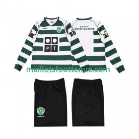 Maillot/Tenue Sporting CP 2001 2003 Retro Enfant Domicile Manche Longue